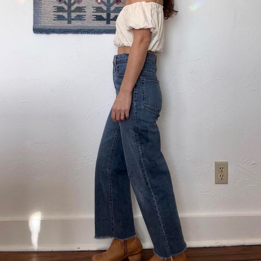 Madewell slim high waist crop